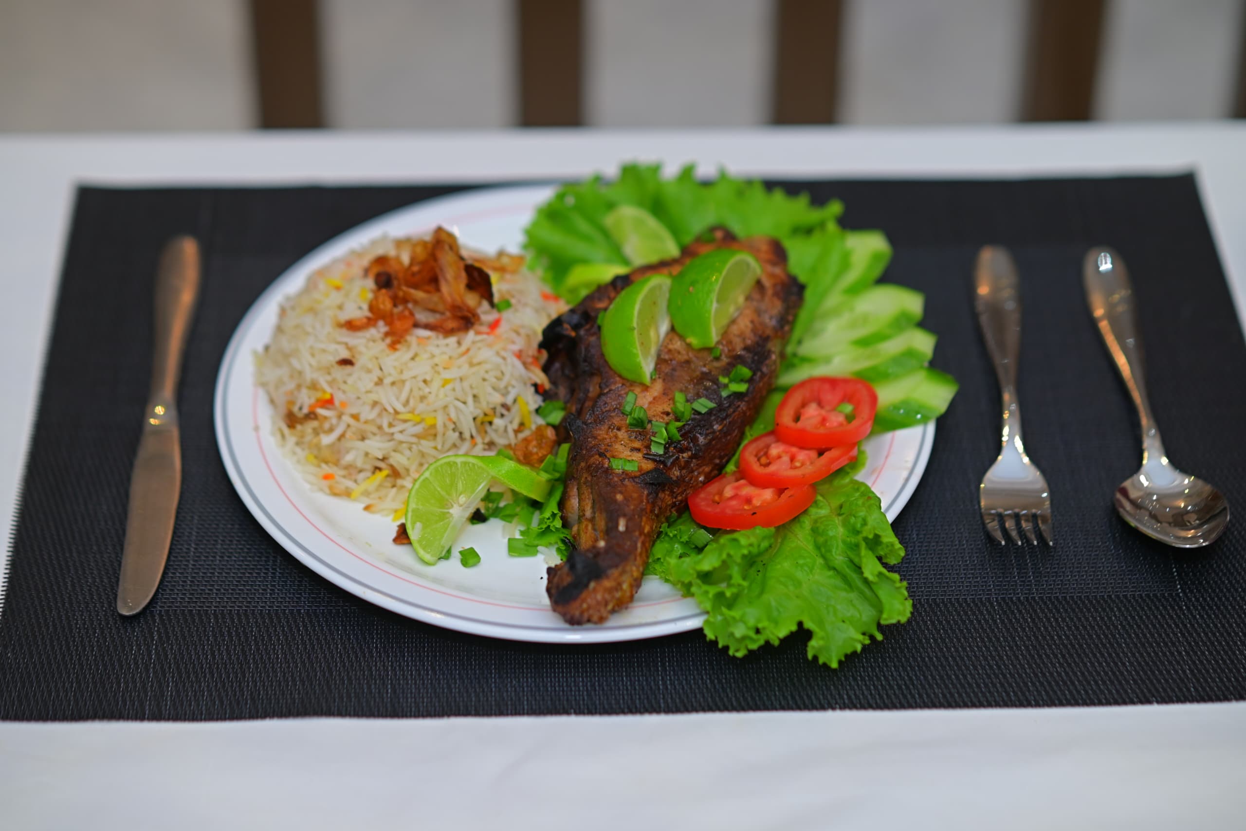 وجبة سمك ابيض ( قطعة صافي )