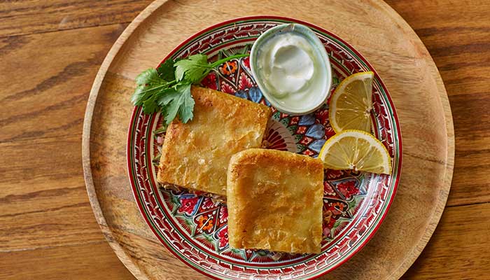 مطبق تونة جبن مثلث