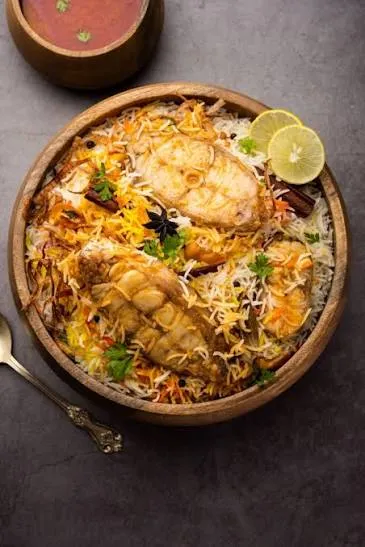 كبسة صيد مع الأرز 