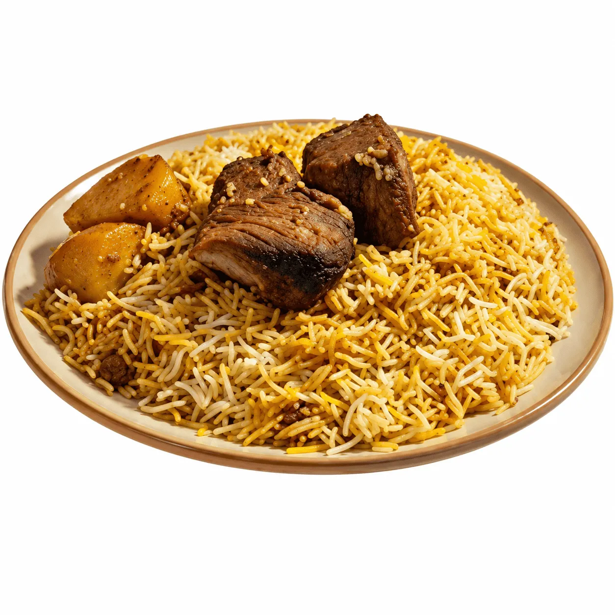 كبسة صيد مع الأرز 